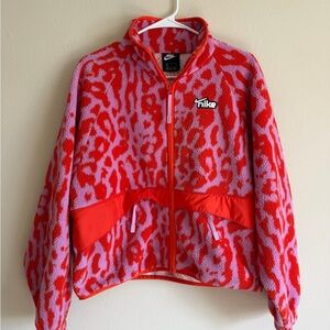 Nike Leopard Print Zip-Up